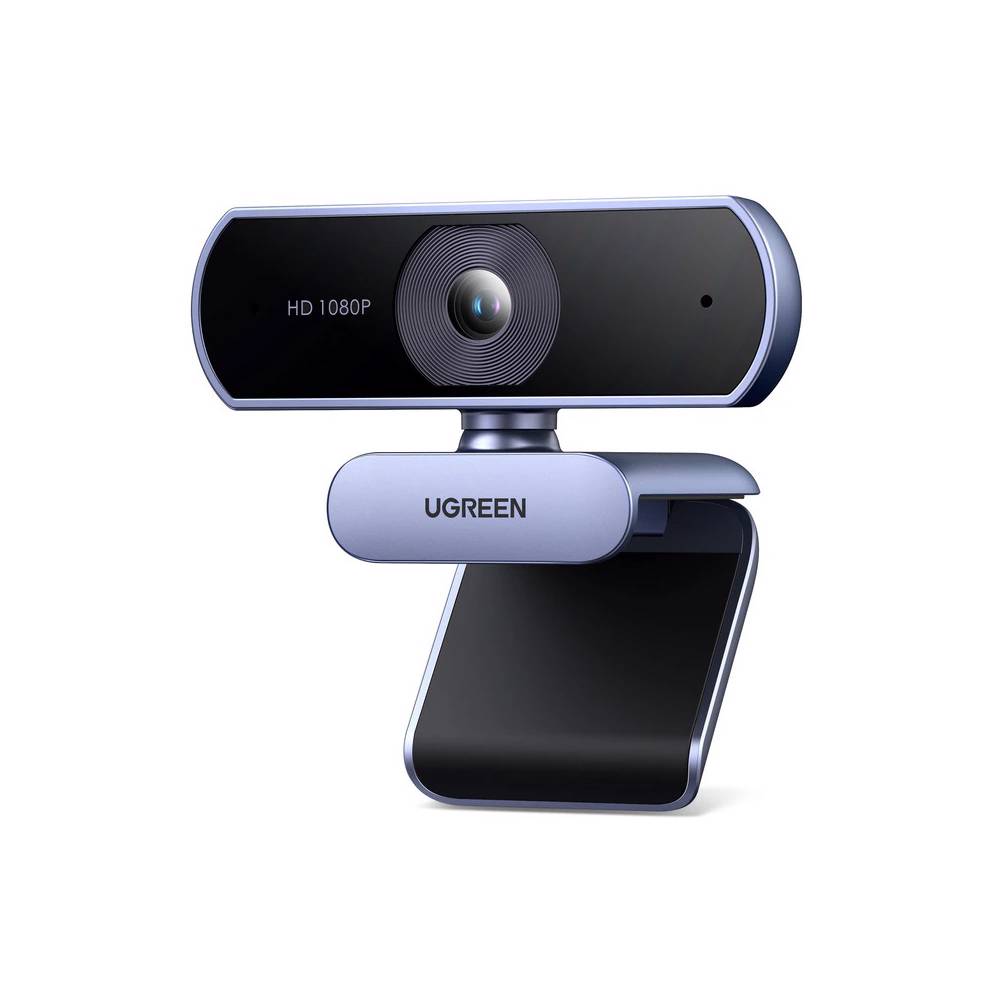 ვებკამერა UGREEN 15728, 2Mp, FHD, Built-in Microphone, Webcam, Gray/Black