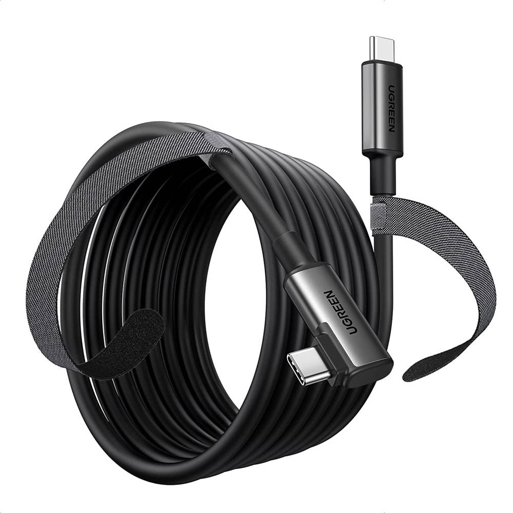 USB კაბელი UGREEN US551 (90629), 60W, Type-c to Type-c Cable, 5m, Black