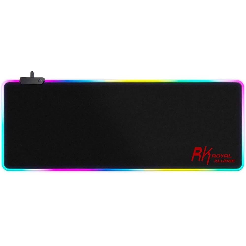 მაუსის პადი Royal Kludge RK MP-834, XL, RGB, Mouse Pad, Black