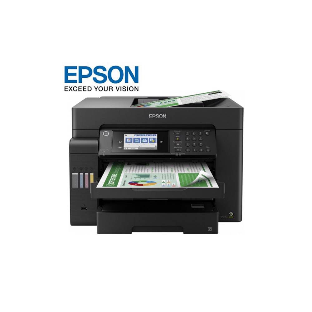 პრინტერი Epson L15150 (C11CH72404) 4-in-1 all-in-one with A3 + document printing, front-facing ink tanks and WiFi and Ethernet printing