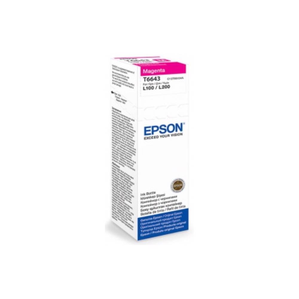 Epson კარტრიჯის მელანი L100/L200 Magenta ink bottle 70ml