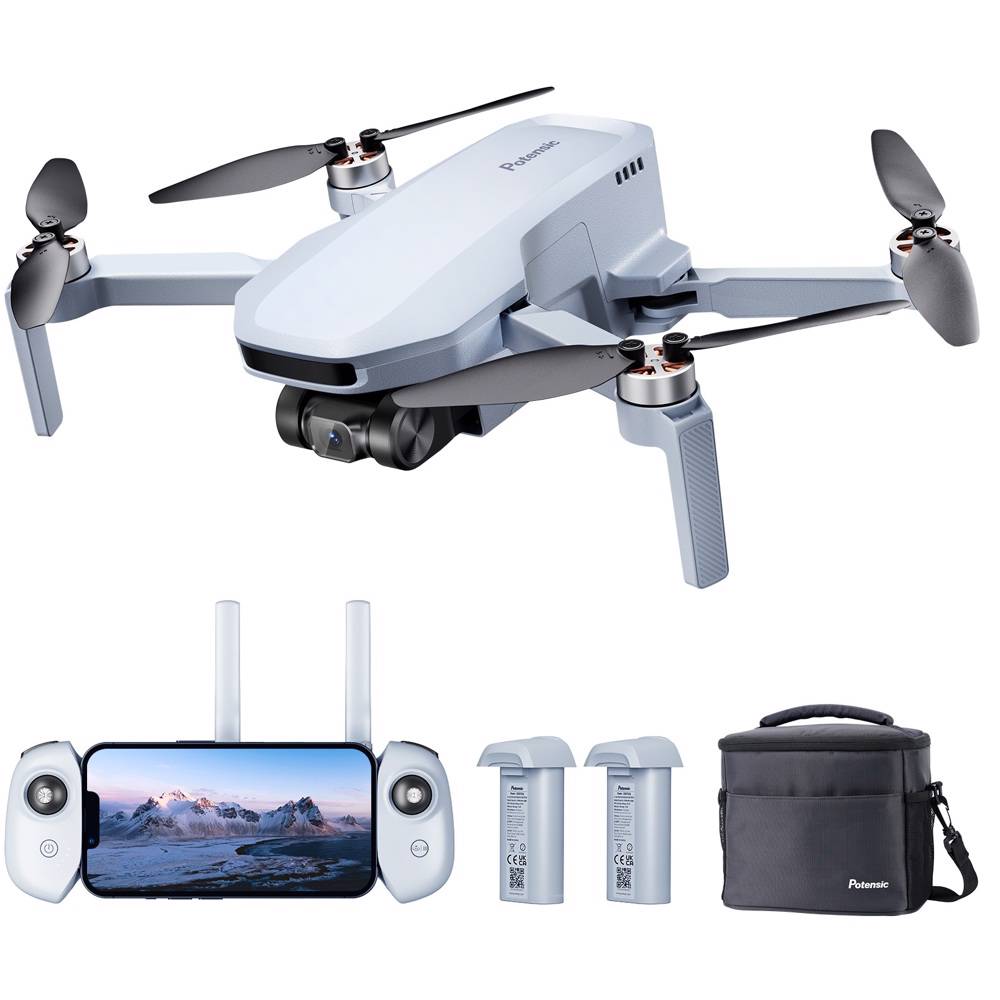 დრონი Potensic Drone ATOM SE (Expansion Kit) 3 batteries in total Grey