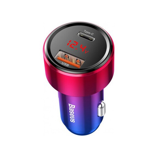Baseus Magic Series PPS Digital Display Car Charger CCMLC20C-09 Red
