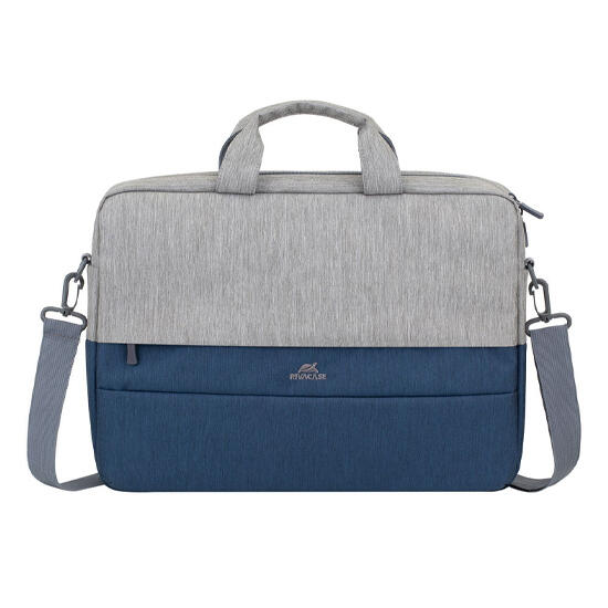 Rivacase 7532 Anti-Theft Laptop Bag 15 Grey/Dark Blue 