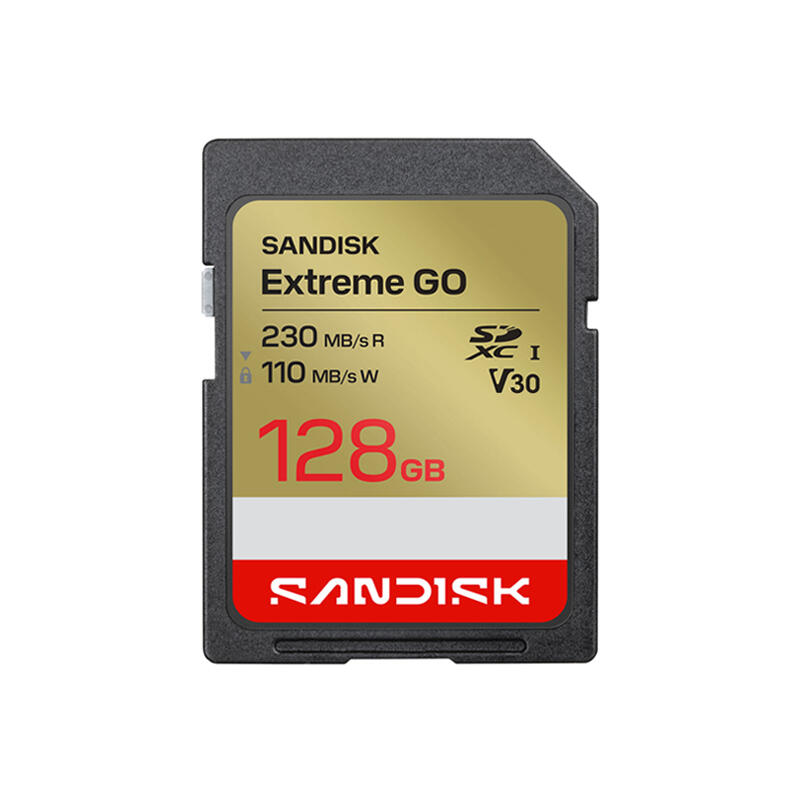 SanDisk 128GB Extreme SD/XC UHS-I Card 230MB/S V30/4K Class 10 SDSDXGN-128G-GNCIN