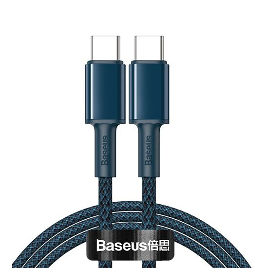 Baseus High Density Braided Fast Charging Data Cable Type-C to Type-C 100W 1m CATGD-03 Blue