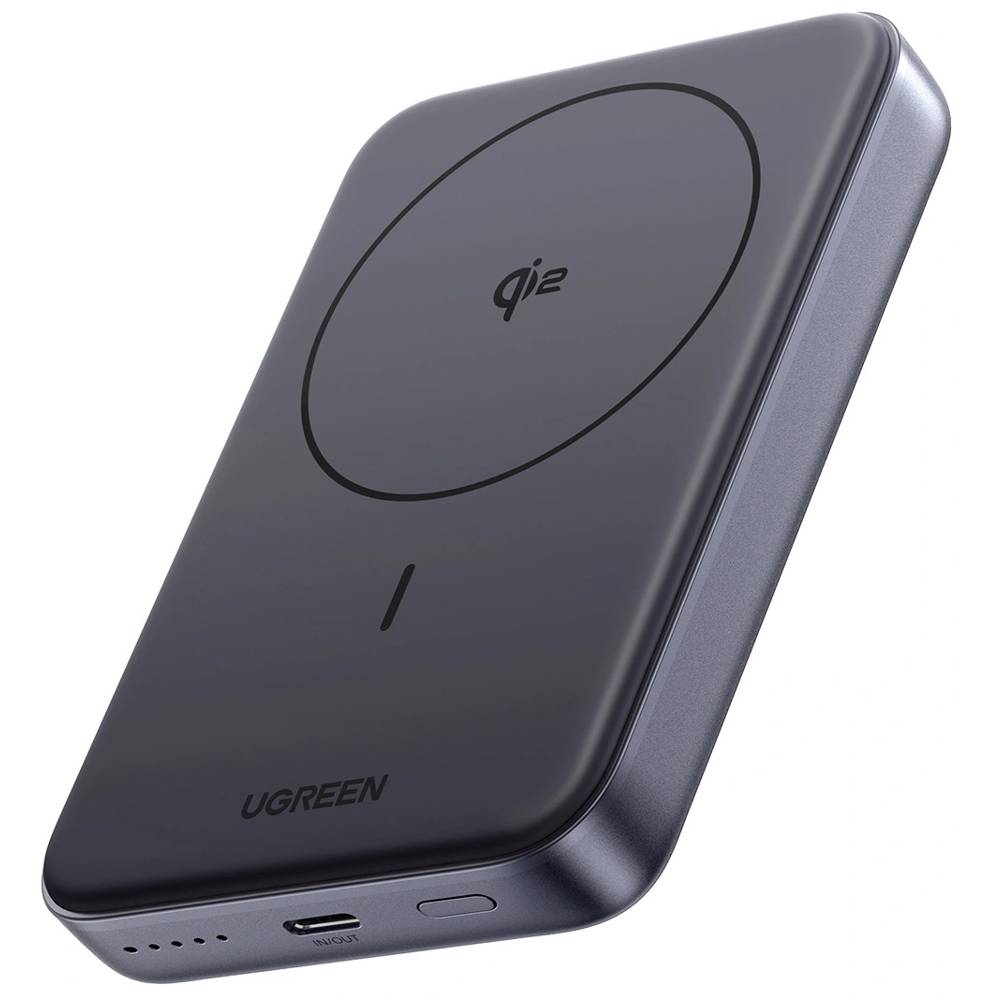 პორტატული დამტენი UGREEN PB761 (45763), 10000mAh 30W, Magnetic Wireless Power Bank, Black