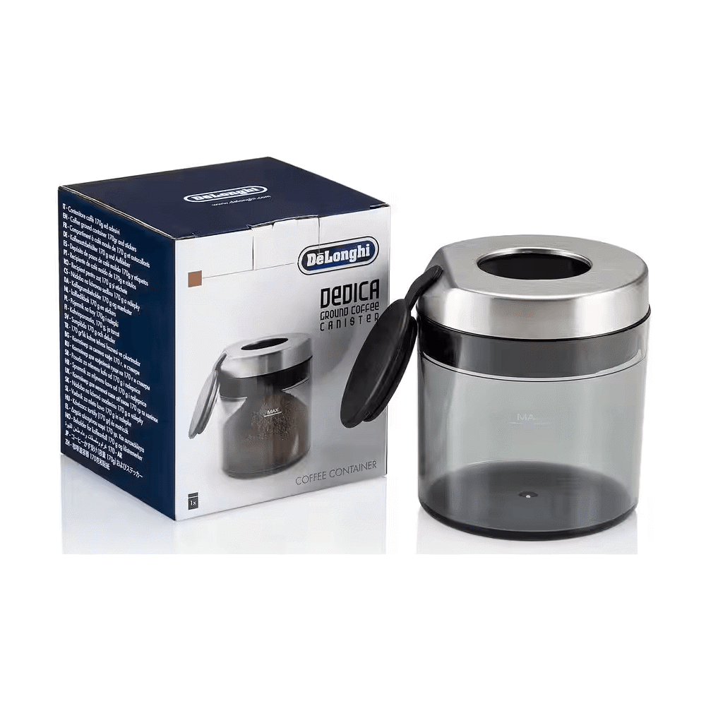 დაფქული ყავის ქილა DeLonghi DLSC305, Ground Coffee Canister, Transparent