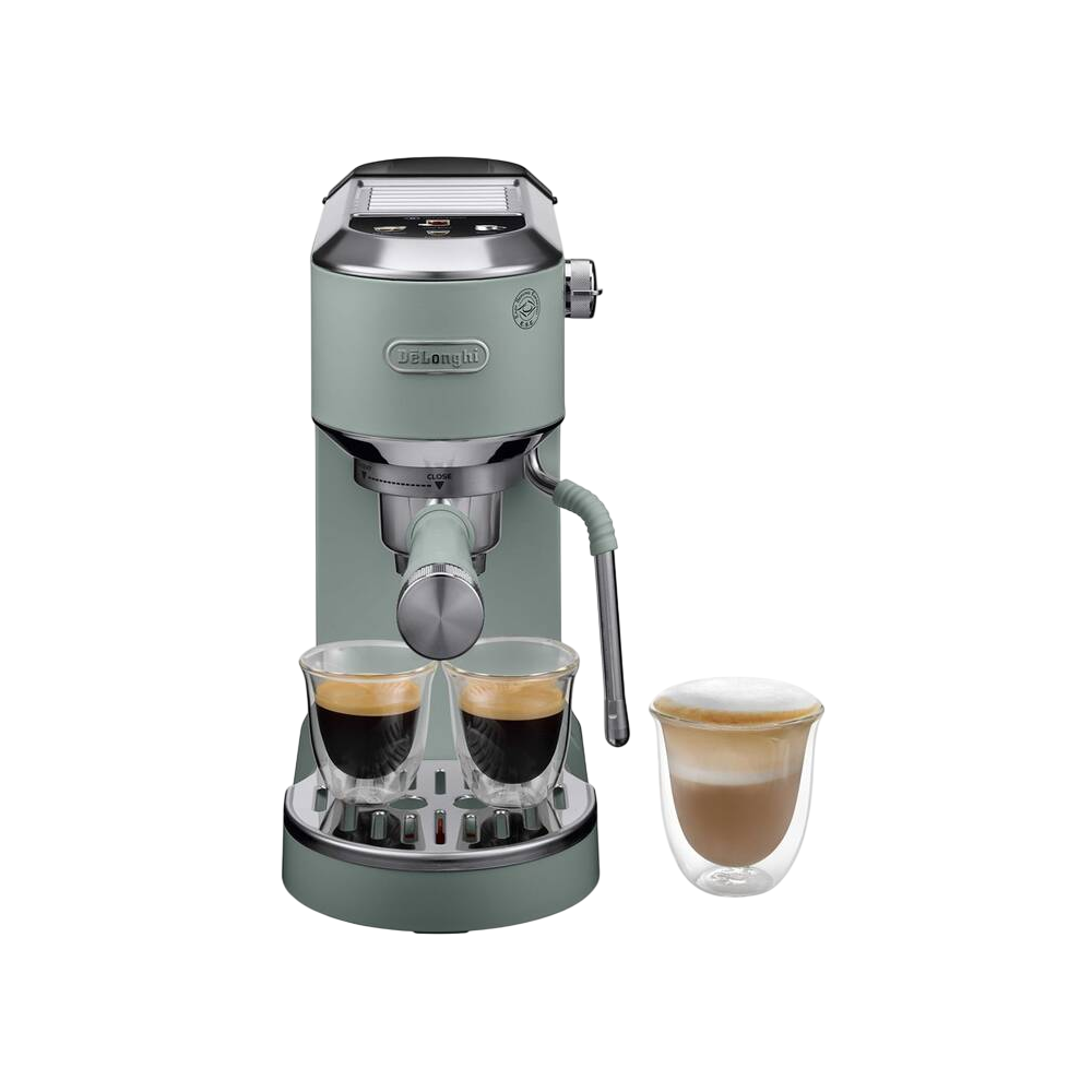 ყავის აპარატი DeLonghi ‎EC890.GR Dedica Duo, 1450W, 1.1L, Coffee Machine, Green