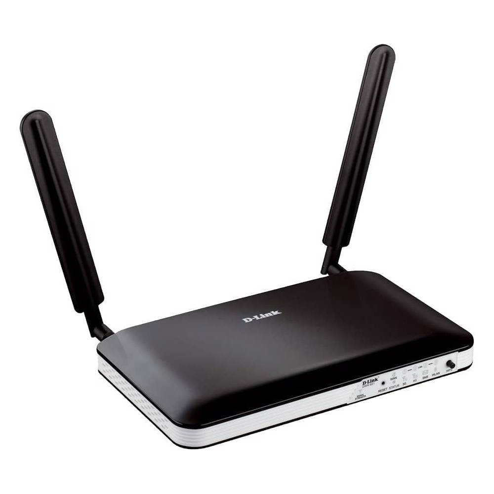 D-Link DWR-921 N300 Wi-Fi LTE Router, 100Base-TX WAN, 4x100Base-TX LAN, 2x3dBi detachable LTE antennas, 2x3dBi internal Wi-Fi antennas, SIM slot