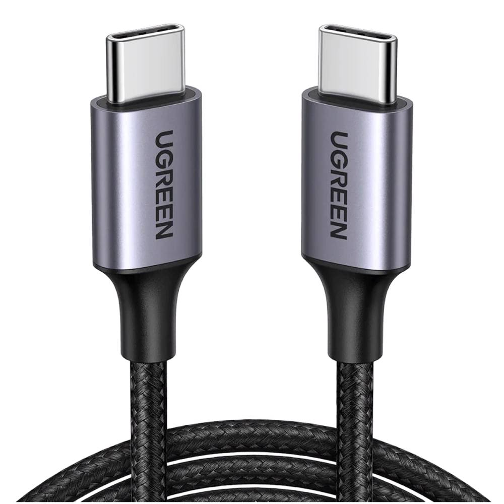 USB კაბელი UGREEN US261 (50149), 60W, Type-C To Type-C, 0.5m, Grey